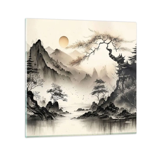 Tablou pe sticlă - Farmecul unic al Orientului - 30x30 cm