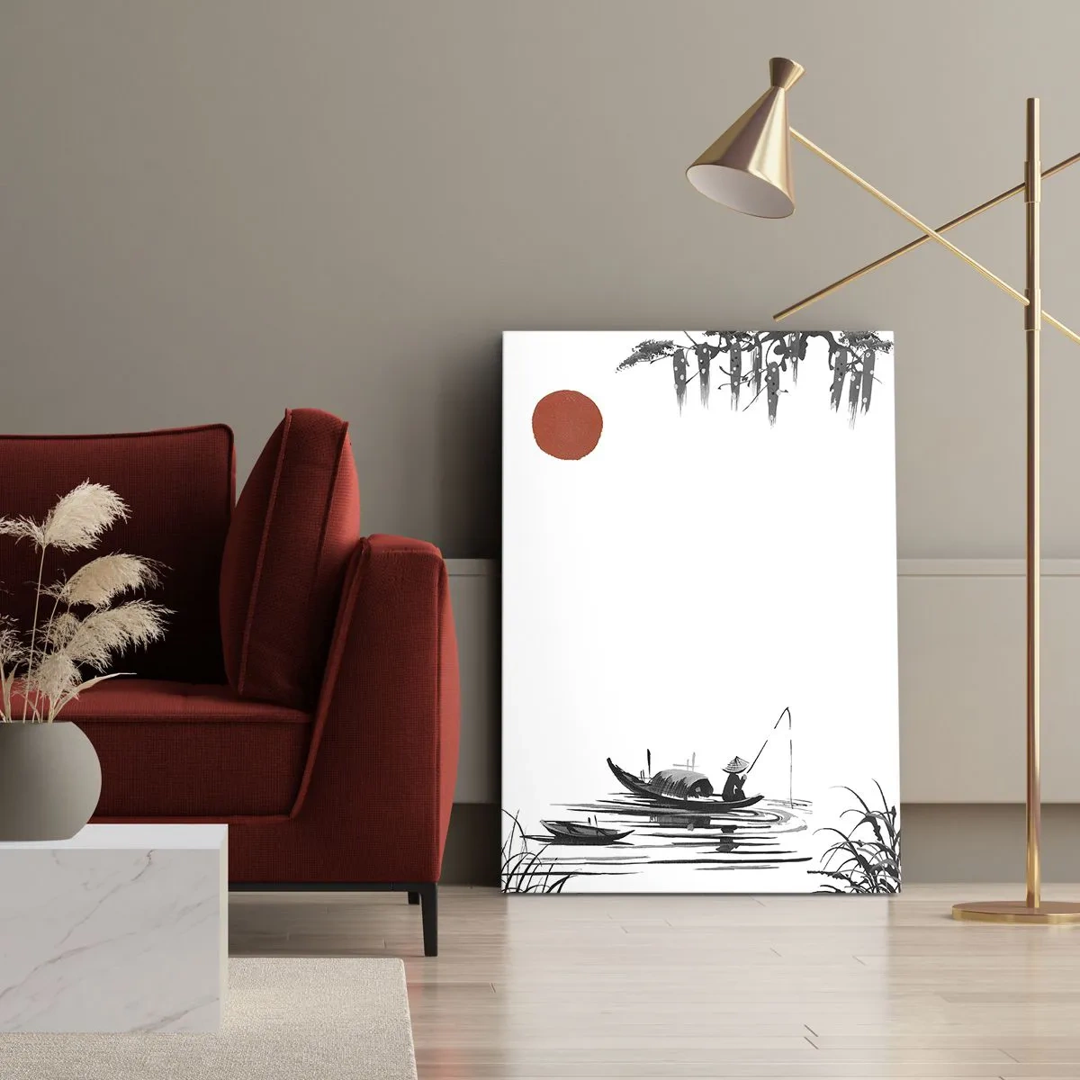 Tablou pe pânză - O după-amiază asiatică - 50x70 cm
