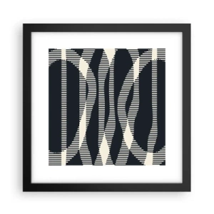 Poster în ramă neagră - Încercare de străpungere a întunericului - 30x30 cm