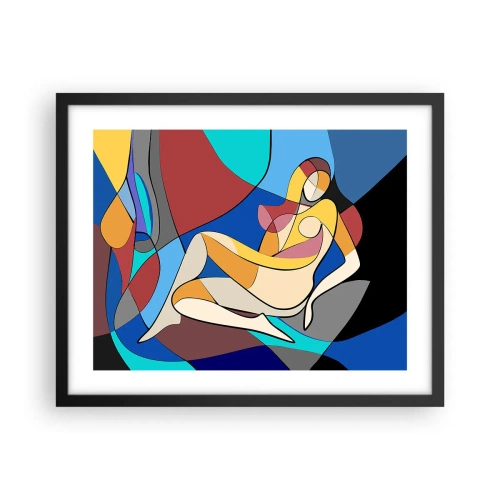 Poster în ramă neagră - Nudul cubist - 50x40 cm
