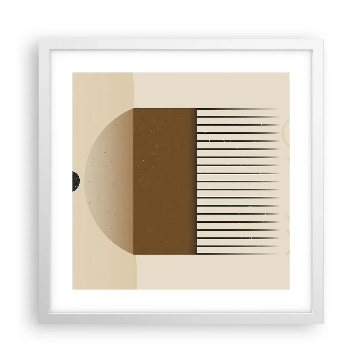 Poster în ramă albă - Stări diferite - 40x40 cm