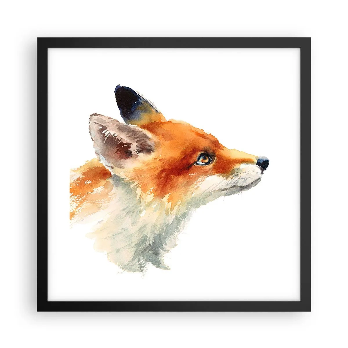 Poster în ramă neagră - Nu poți fi niciodată prea atent - 40x40 cm