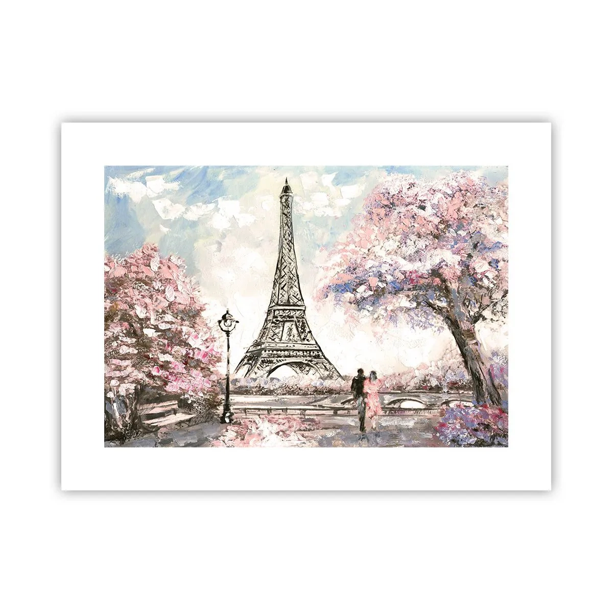 Poster - Plimbare în aprilie la Paris - 40x30 cm