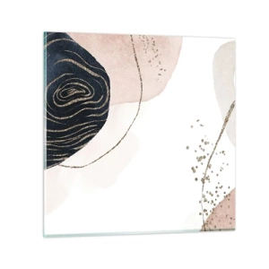 Tablou pe sticlă - Totul curge - 30x30 cm