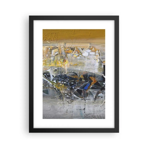 Poster în ramă neagră - Totul va fi bine - 30x40 cm