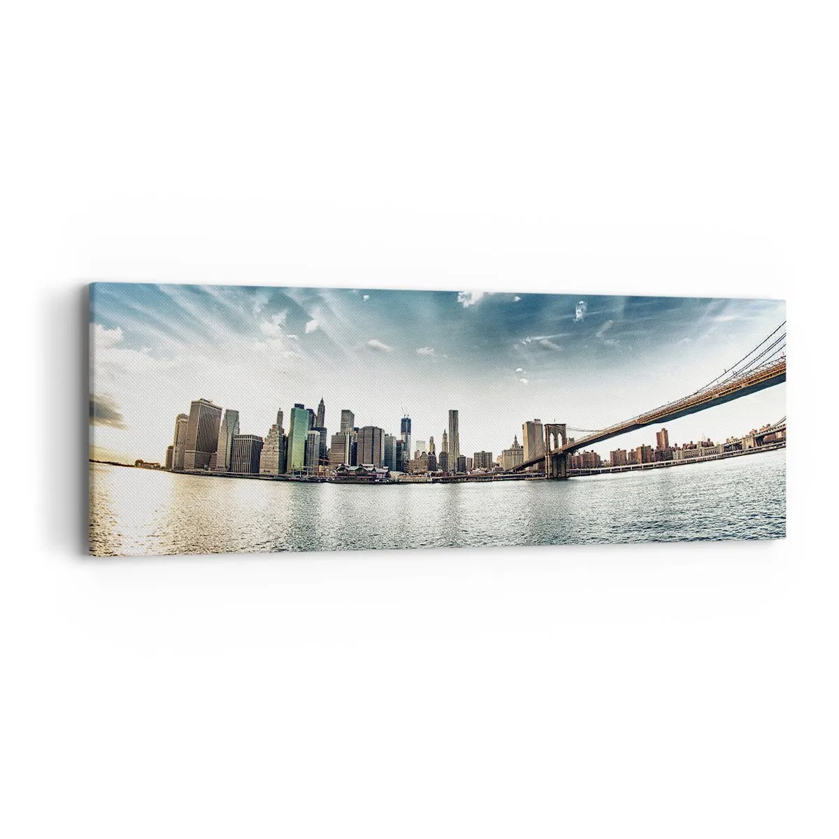 Tablou pe pânză - Insula de sticlă - 90x30 cm