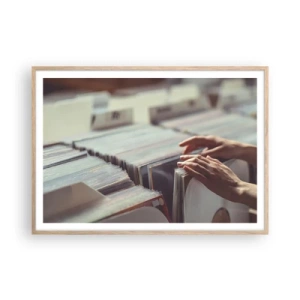 Poster în ramă de stejar deschis - În căutarea emoției - 100x70 cm