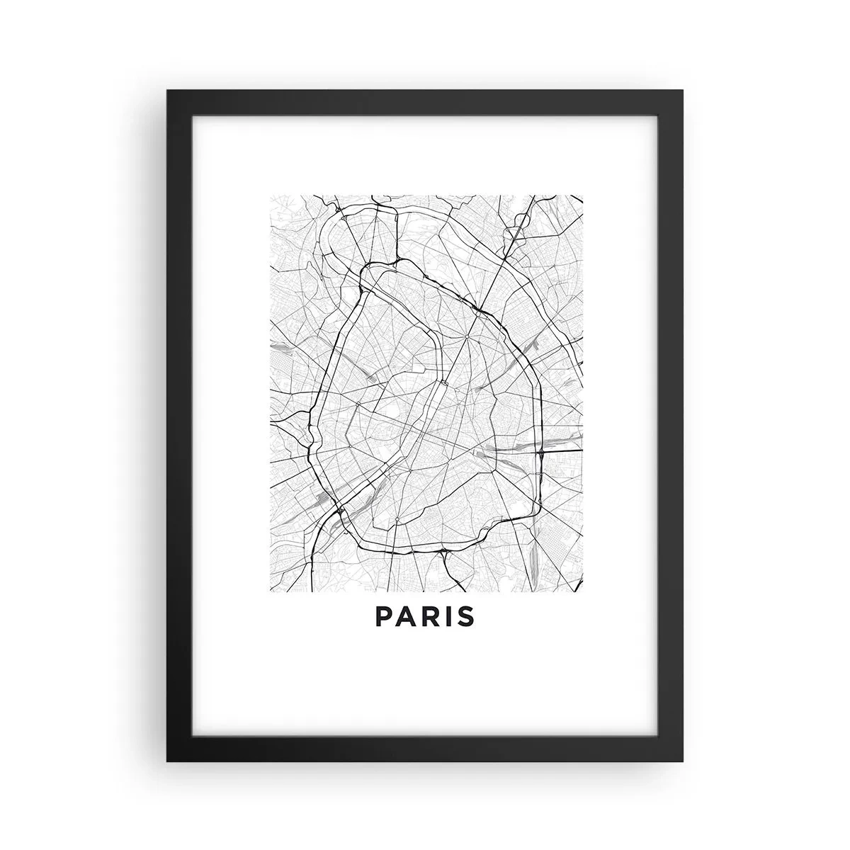 Poster în ramă neagră - Floarea Parisului - 30x40 cm