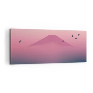 Tablou pe pânză - Călători deasupra norilor - 100x40 cm