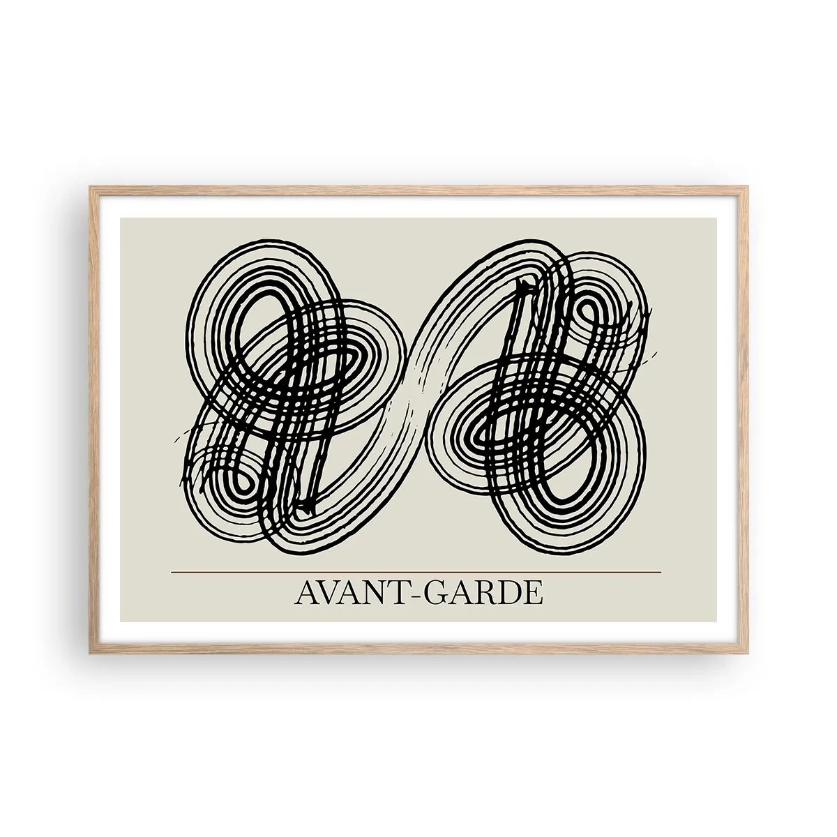 Poster în ramă de stejar deschis - A apărut spontan - 100x70 cm