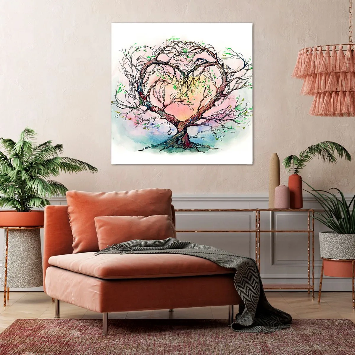 Tablou pe pânză - Împreună împotriva vijeliei - 50x50 cm