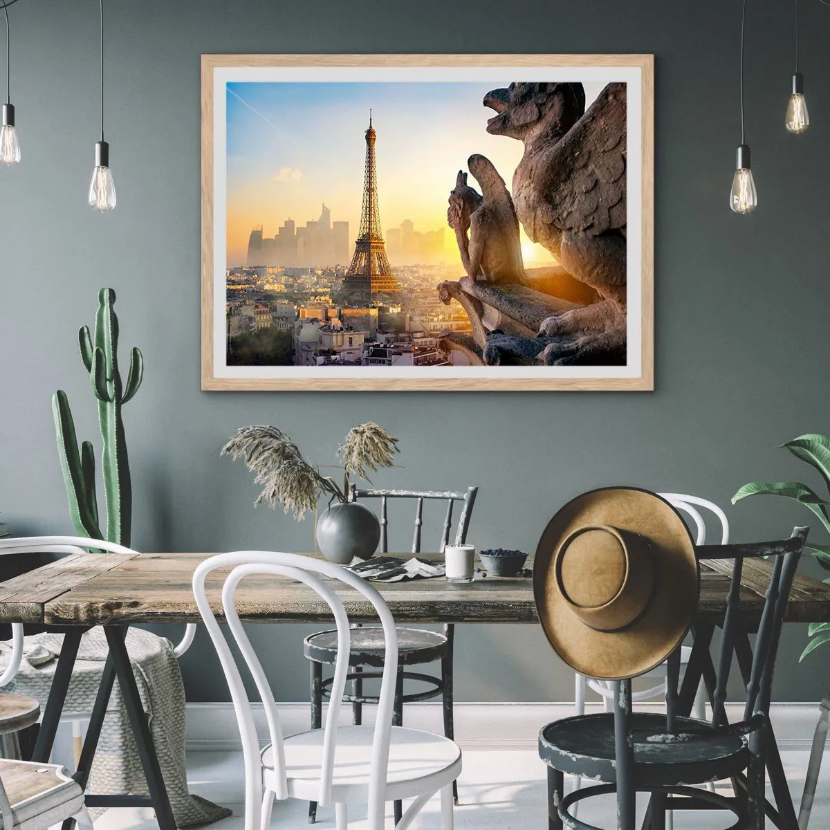 Poster în ramă de stejar deschis - S-au schimbat multe... - 100x70 cm