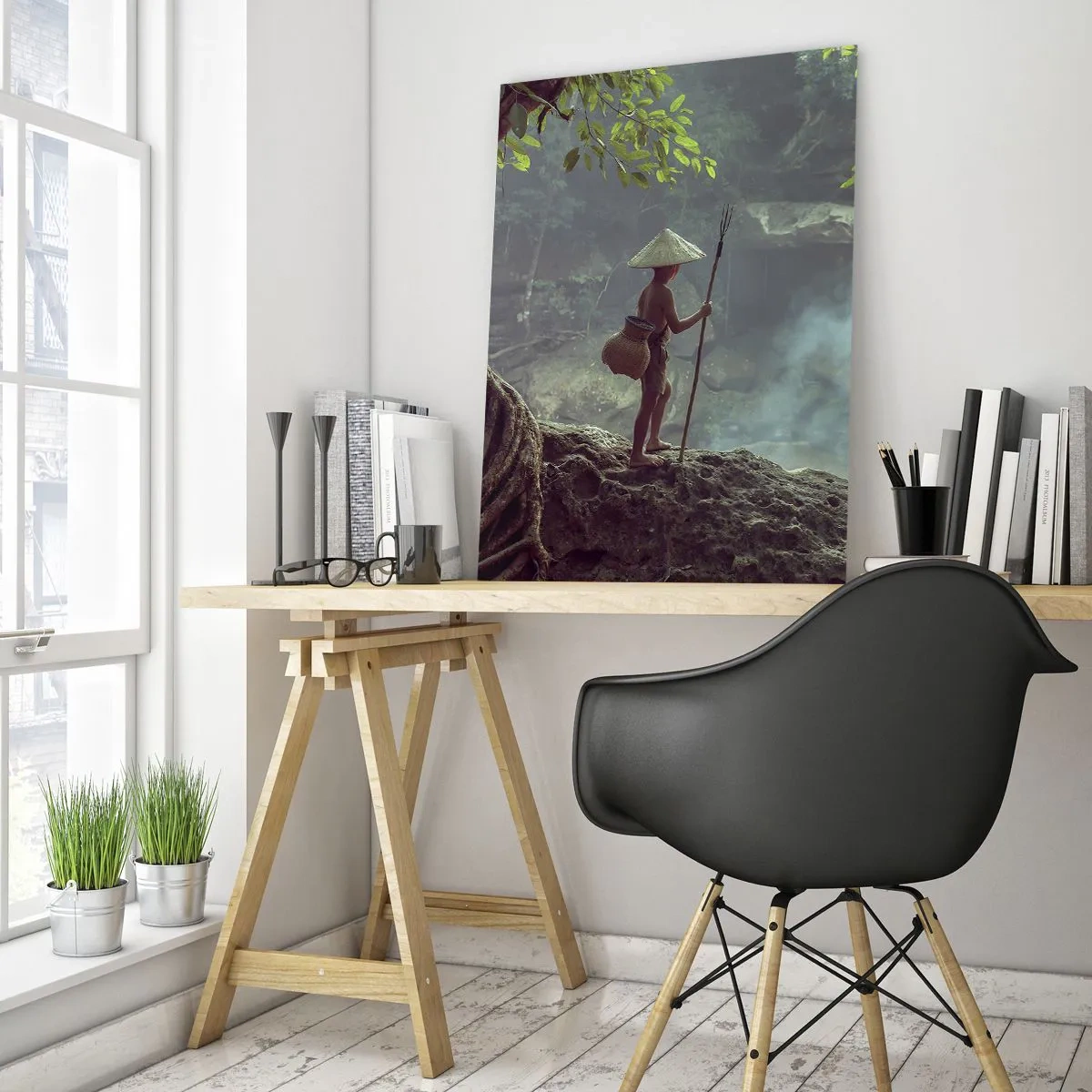 Tablou pe sticlă - Prietenul naturii - 50x70 cm