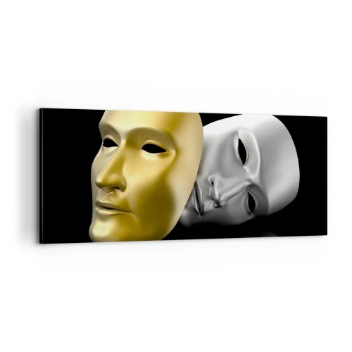 Tablou pe pânză - Viața este teatru - 100x40 cm