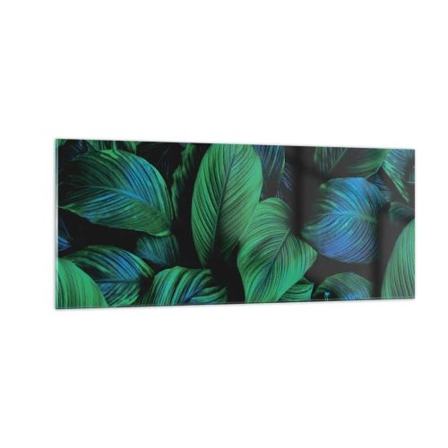 Tablou pe sticlă - Traficul verde - 100x40 cm