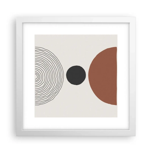 Poster în ramă albă - În centrul atenției - 30x30 cm