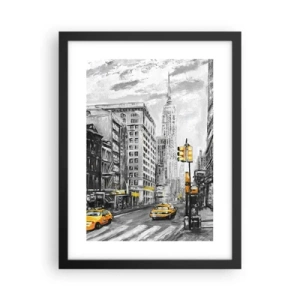 Poster în ramă neagră - O poveste din New York - 30x40 cm