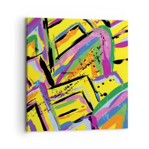 Tablou pe pânză - Strigă de bucurie - 70x70 cm