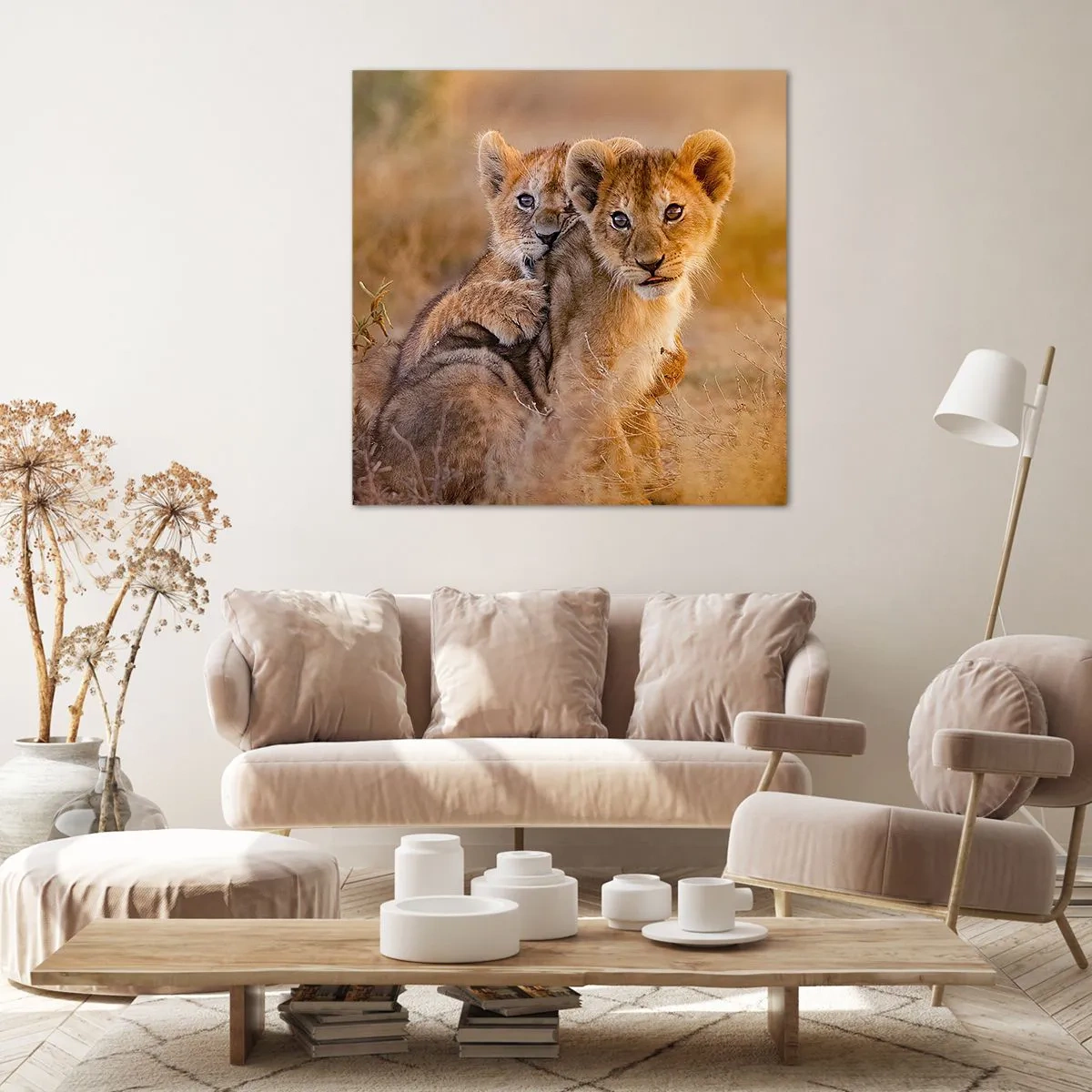 Tablou pe pânză - Nu deranjați! Ne distrăm - 40x40 cm