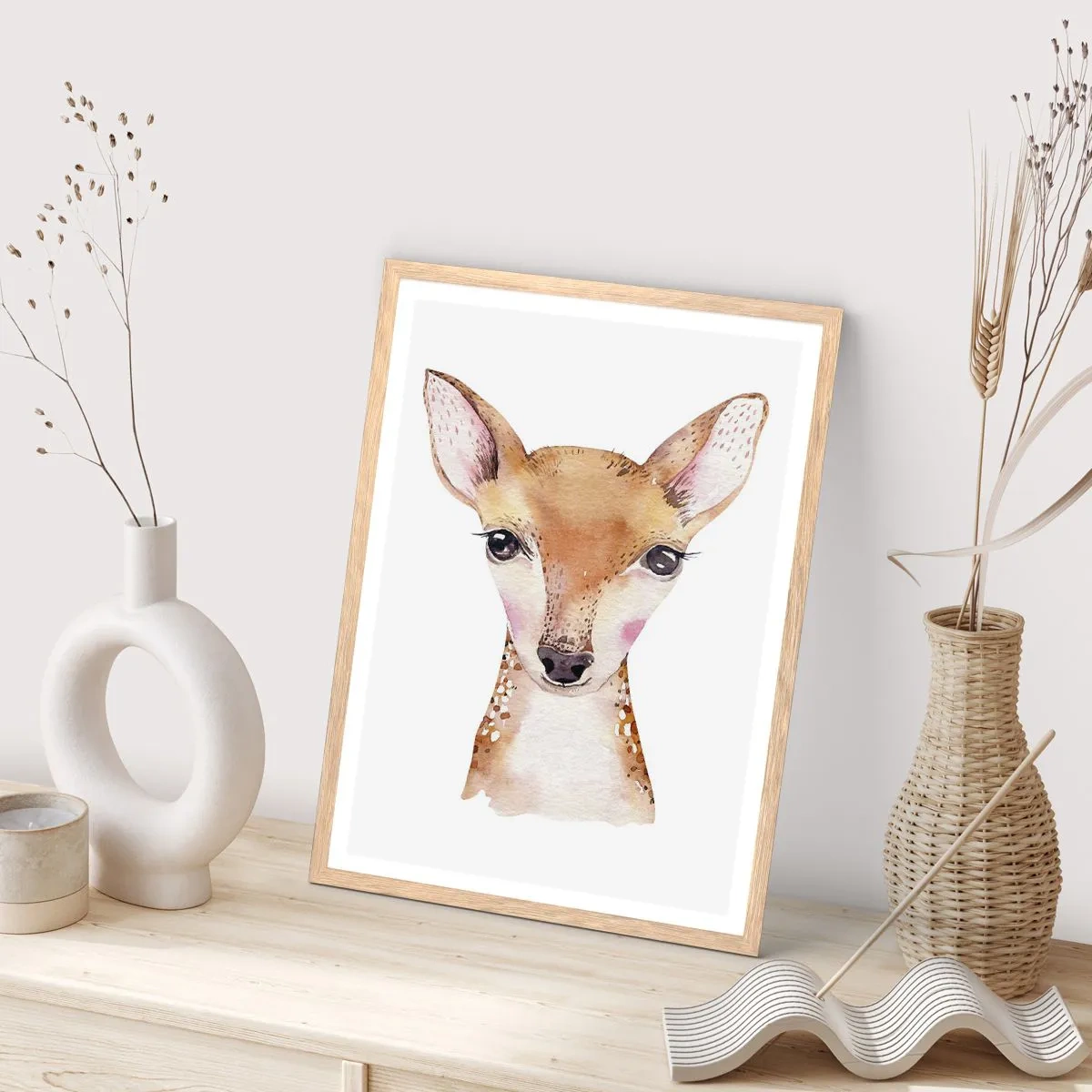 Poster în ramă de stejar deschis - Natura inocenței - 50x70 cm