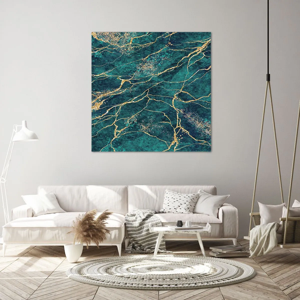 Tablou pe pânză - Filon de aur - 50x50 cm