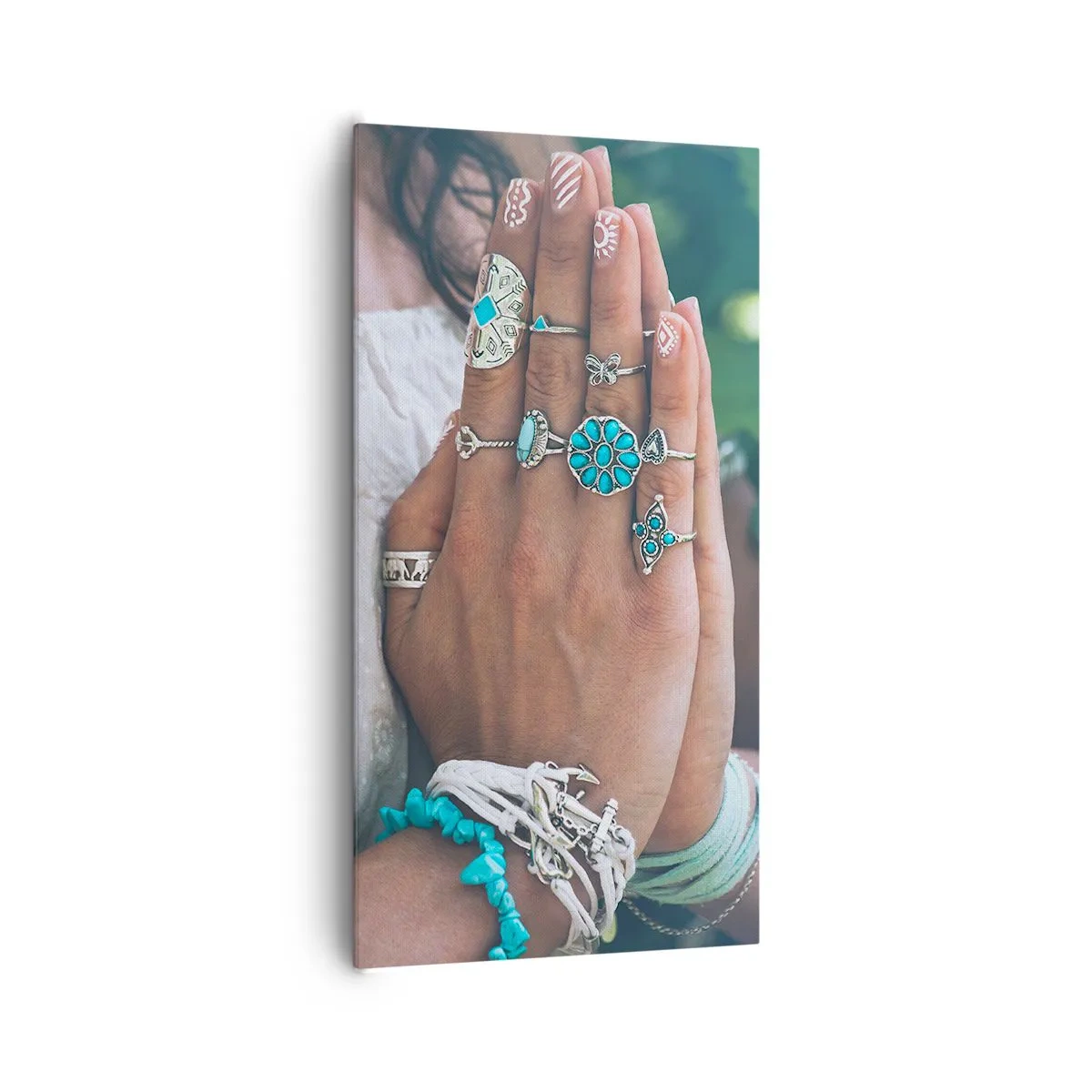 Tablou pe pânză - Bine ați venit în centrul ființei - 65x120 cm