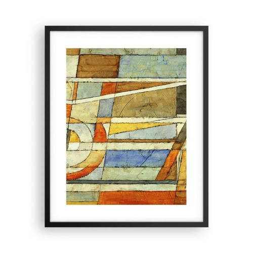 Poster în ramă neagră - Cubismul în construcție - 40x50 cm