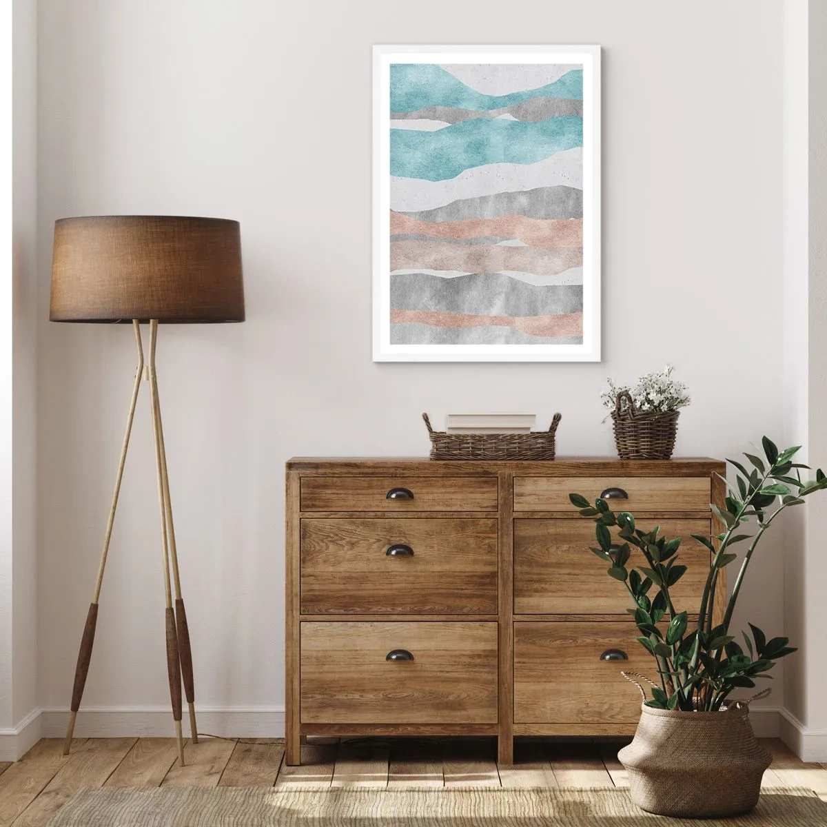 Poster în ramă albă - Studiu de proximitate - 50x70 cm