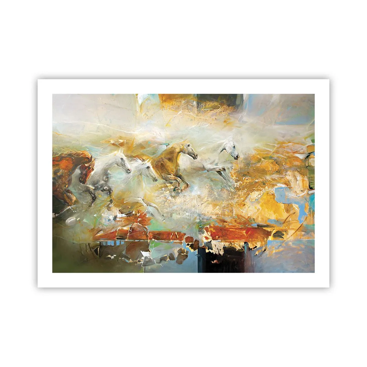 Poster - Galopând prin lumină - 70x50 cm
