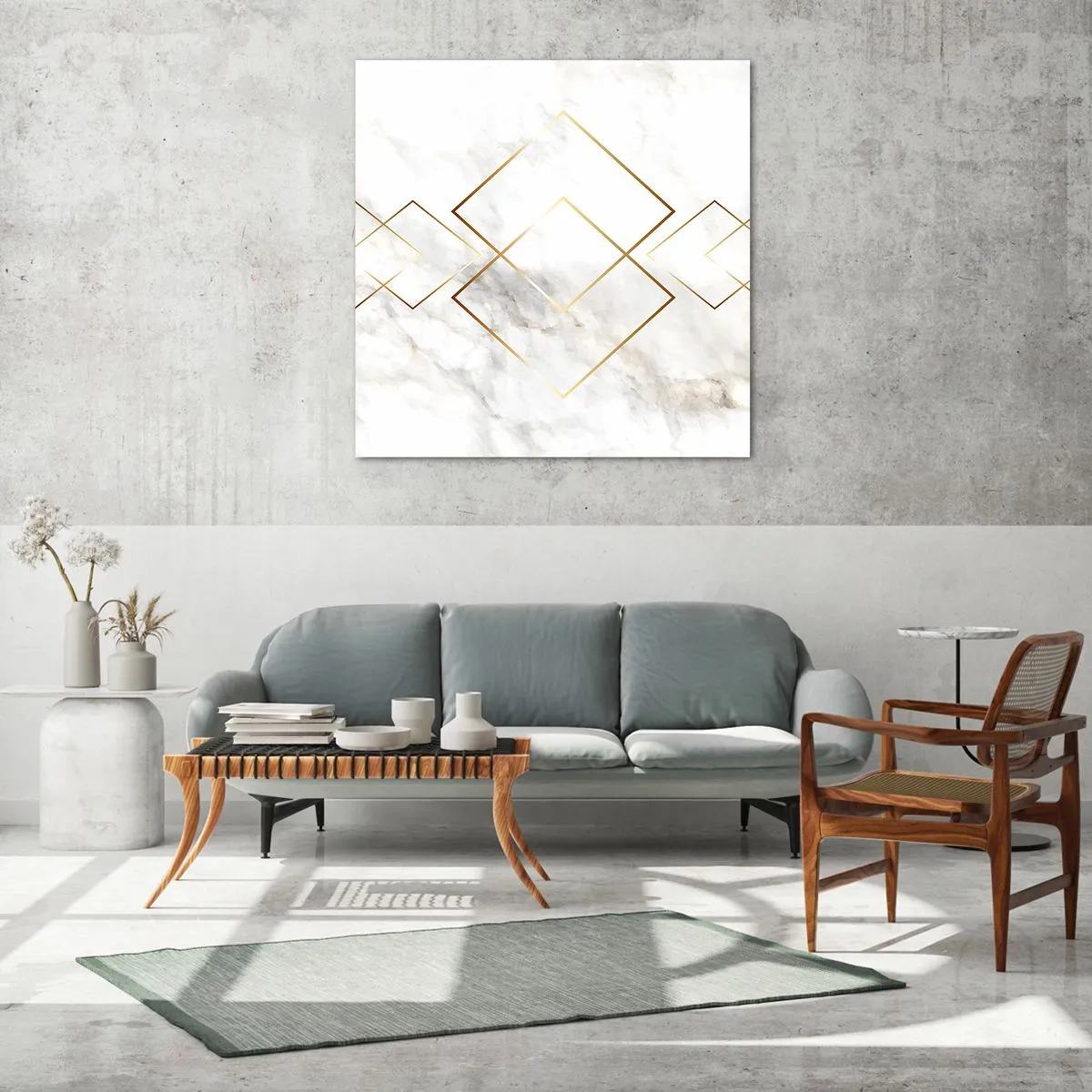 Tablou pe sticlă - Vedere spre infinit - 30x30 cm