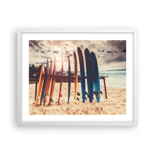 Poster în ramă albă - Noapte bună, până mâine - 50x40 cm