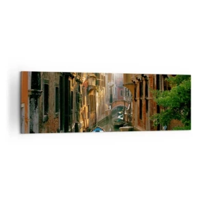 Tablou pe pânză - Pe o străduță venețiană - 160x50 cm
