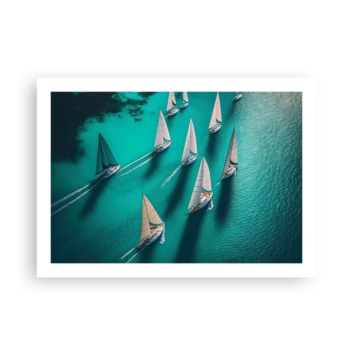 Poster - Cursa cu vântul - 70x50 cm