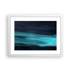 Poster în ramă albă - Du-te cu fluxul - 40x30 cm