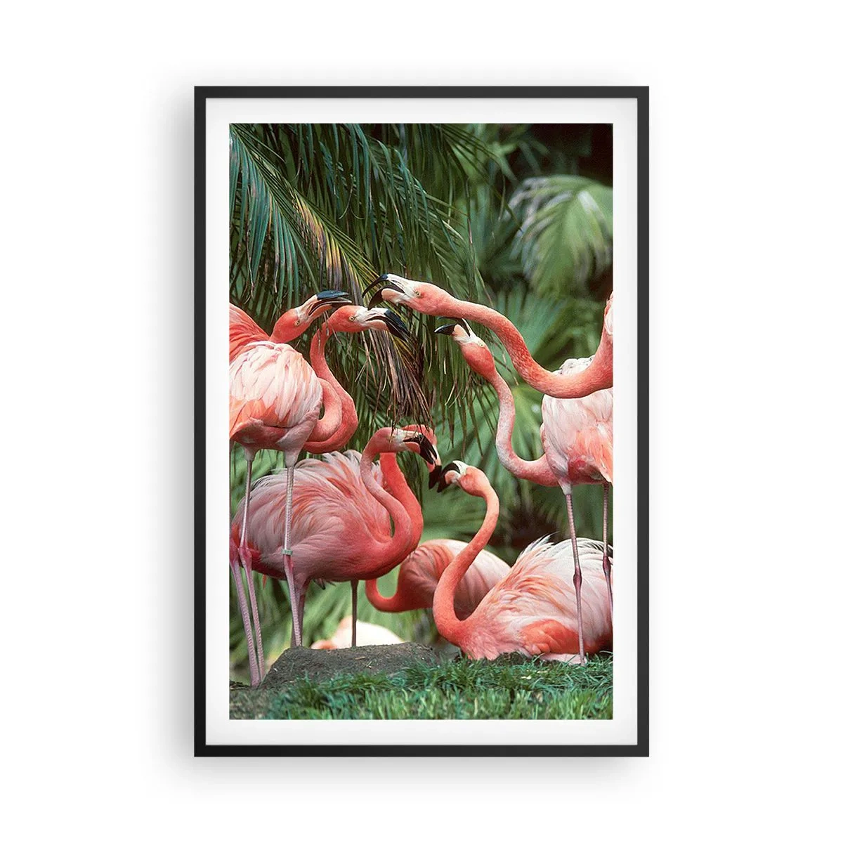 Poster în ramă neagră - Bârfa de după-amiază - 61x91 cm