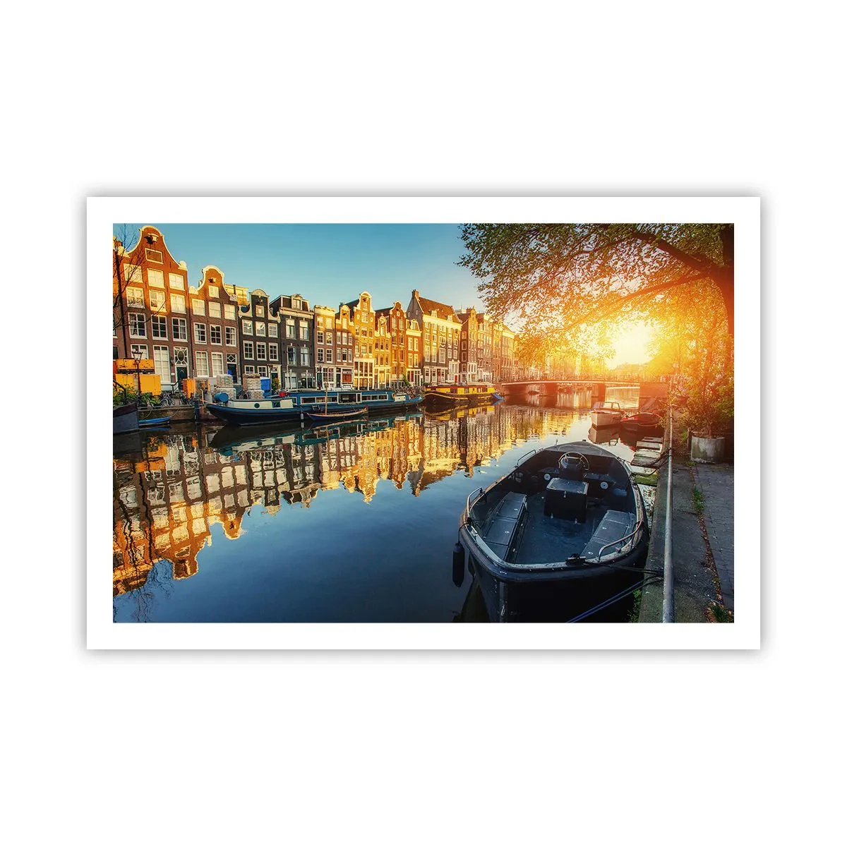Poster - Dimineața în Amsterdam - 91x61 cm