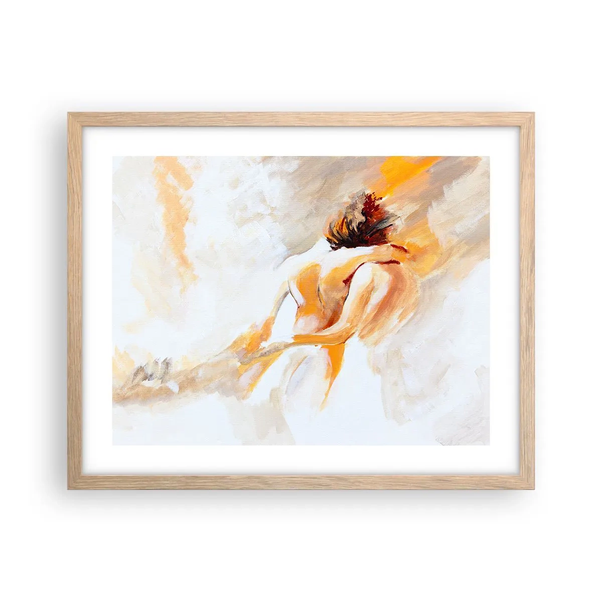 Poster în ramă de stejar deschis - În cerul proximității - 50x40 cm