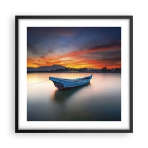 Poster în ramă neagră - O noapte bună înainte - 50x50 cm