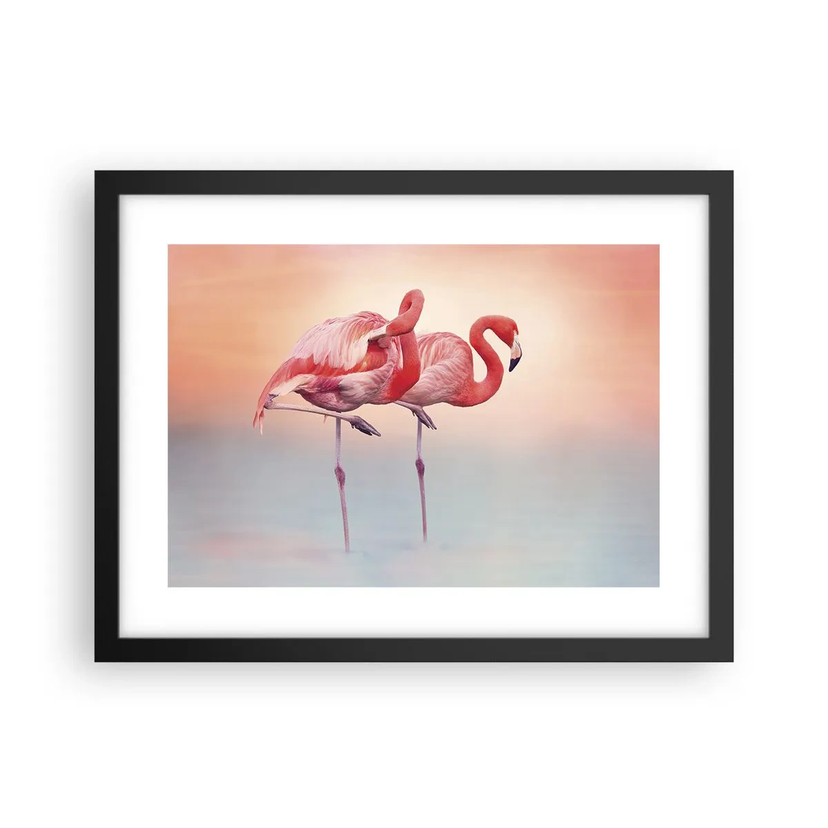 Poster în ramă neagră - În culoarea soarelui care apune - 40x30 cm