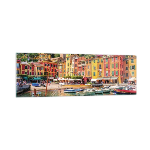 Tablou pe sticlă - O dimineață italiană - 160x50 cm