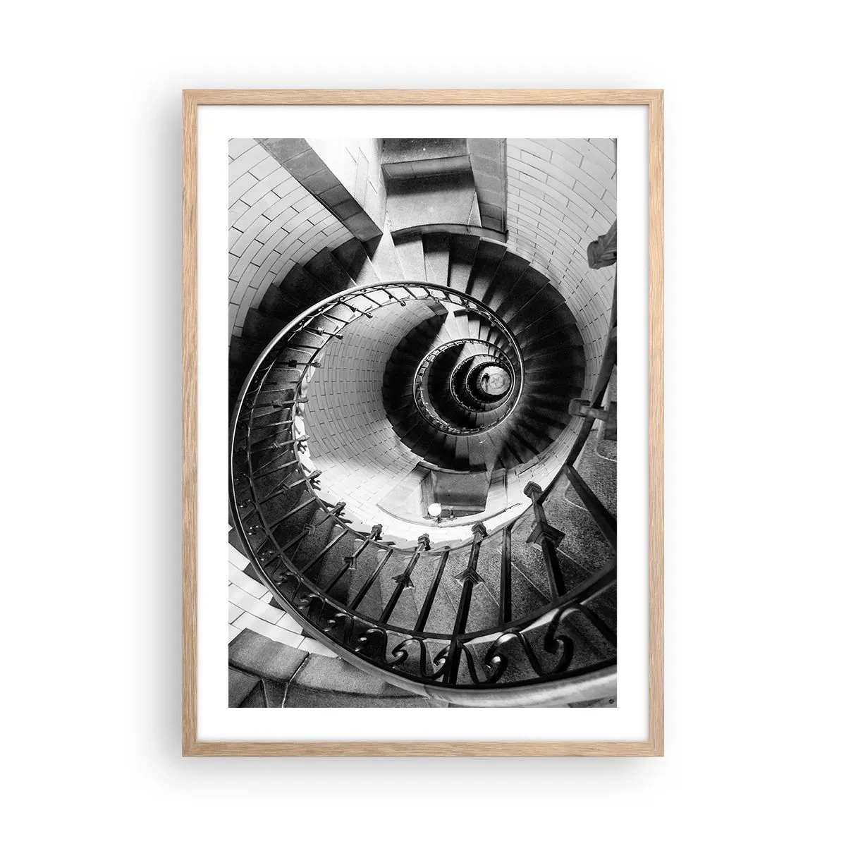 Poster în ramă de stejar deschis - Din ce în ce mai sus - 50x70 cm