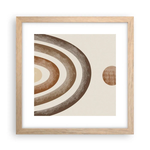 Poster în ramă de stejar deschis - Într-o galaxie îndepărtată - 30x30 cm