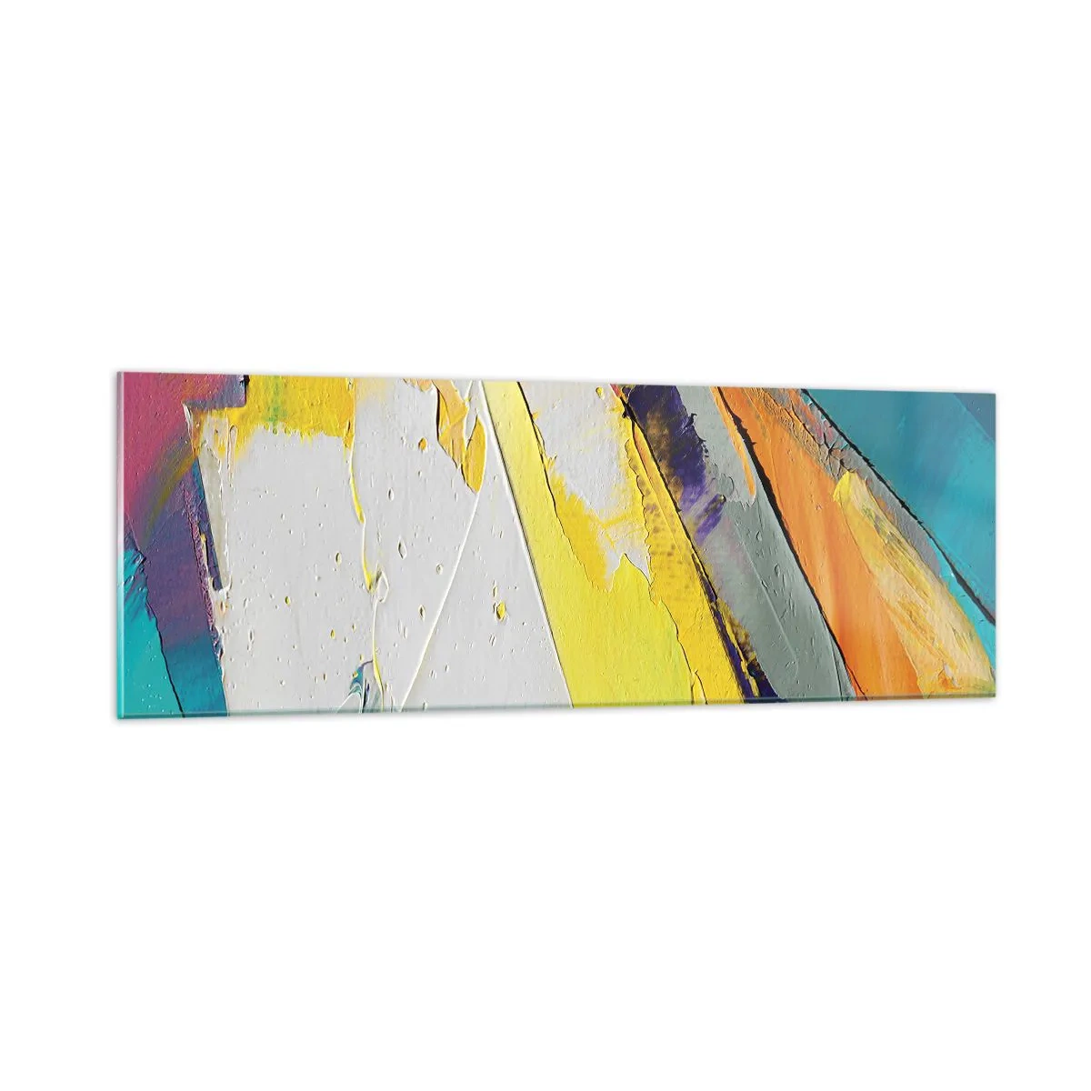 Tablou pe sticlă - Anatomia luminii - 90x30 cm