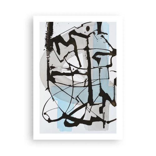 Poster - Cu toate acestea, albastru - 50x70 cm