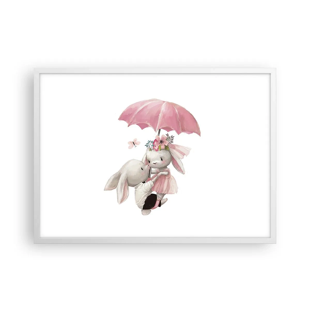 Poster în ramă albă - Pur și simplu dragoste - 70x50 cm