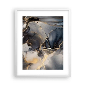 Poster în ramă albă - Viața unei pietre - 40x50 cm