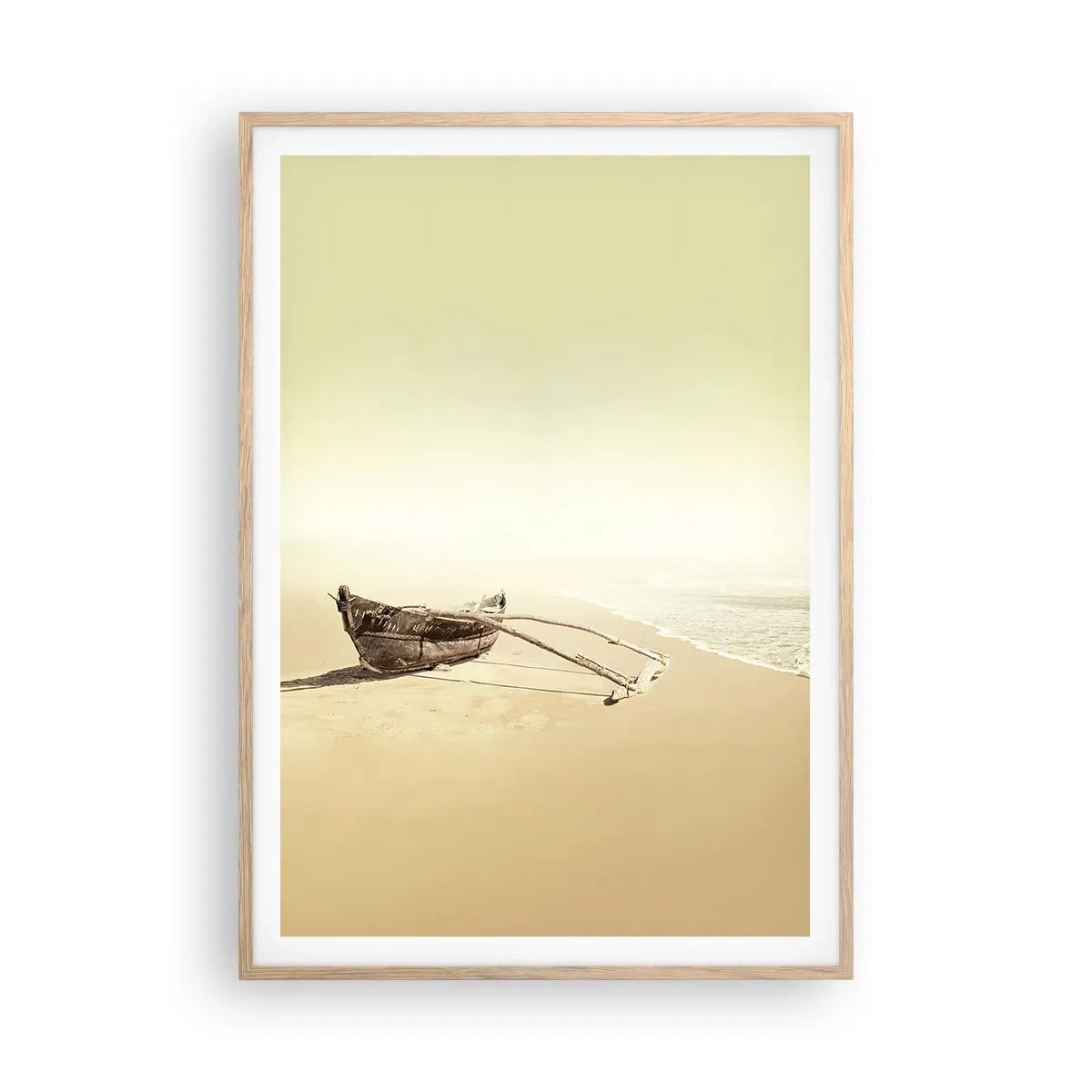 Poster în ramă de stejar deschis - O amintire din Mările Sudului - 70x100 cm