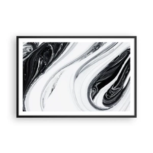Poster în ramă neagră - Combinație de contrarii - 91x61 cm