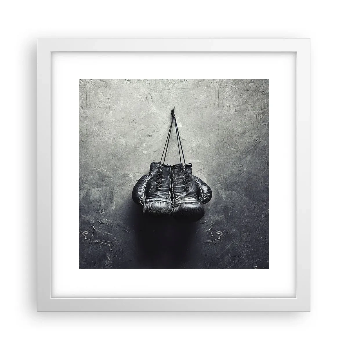 Poster în ramă albă - Timp de luptă și timp de pace - 30x30 cm