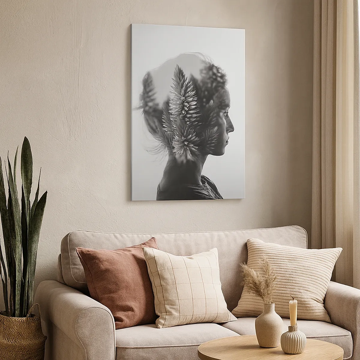 Tablou pe pânză - Compoziție simetrică din natură - 50x70 cm